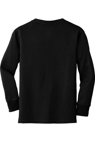 D Crewneck Cotton Long Sleeve Tee