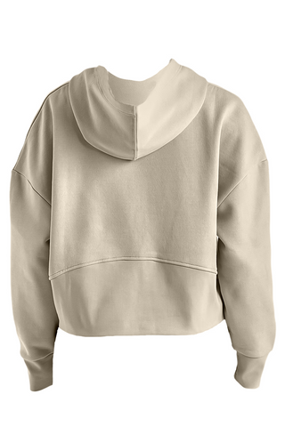 Gridiron Women Half-Zip Hooded Sweatshirt