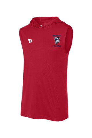 Beckman Football Competitor Sleeveless Hoodie