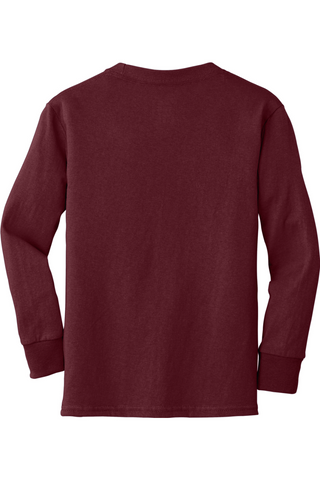 D Crewneck Cotton Long Sleeve Tee