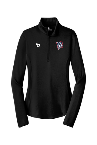Beckman Patriots Ladies PosiCharge Competitor 1/4-Zip Pullover