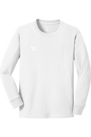 D Crewneck Cotton Long Sleeve Tee