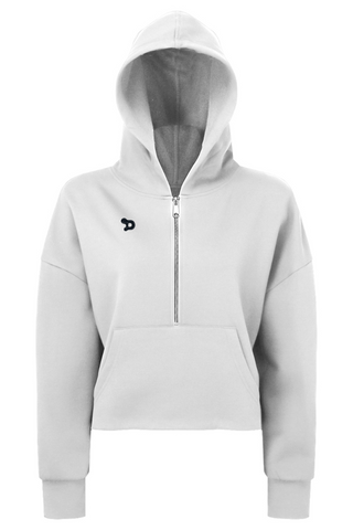 Team D Ladies' Alice Half-Zip Hooded Sweatshirt