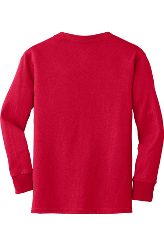 D Crewneck Cotton Long Sleeve Tee