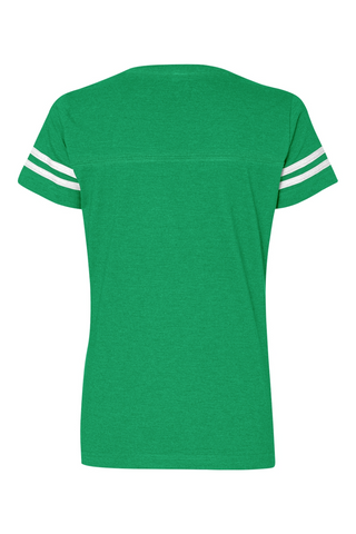 Pickleball V-Neck Fine Jersey Football Tee