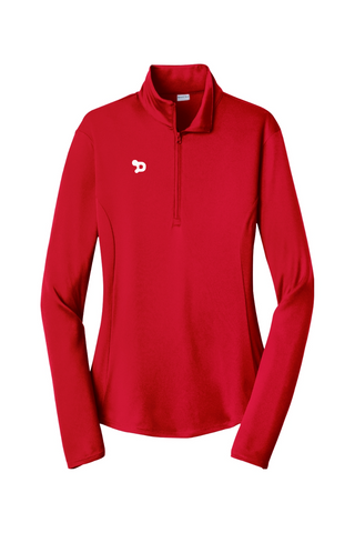 Team D Ladies 1/4-Zip Pullover