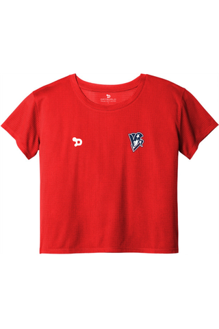Beckman Patriots Ladies PosiCharge® Draft Crop Tee