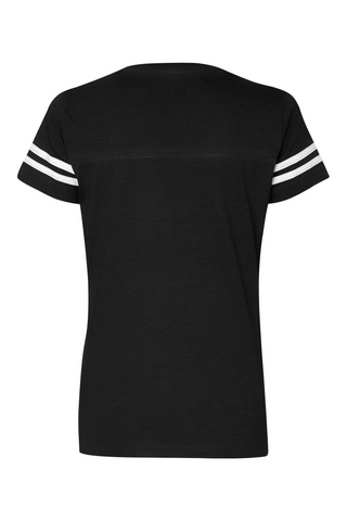 Pickleball V-Neck Fine Jersey Football Tee