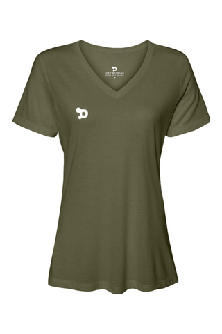 Team D Wmns Relaxed JerseySS V-Neck T-Shirt