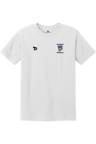 Beckman Football Unisex Heavyweight Cotton Tee