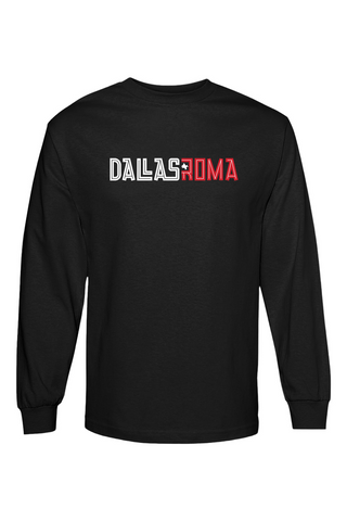 Roma FC Unisex Heavyweight Cotton Long Sleeve T-Shirt