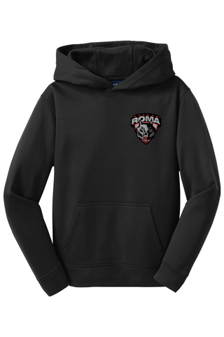 ROMA FC Youth Sport-Wick Fleece Hooded Pullover