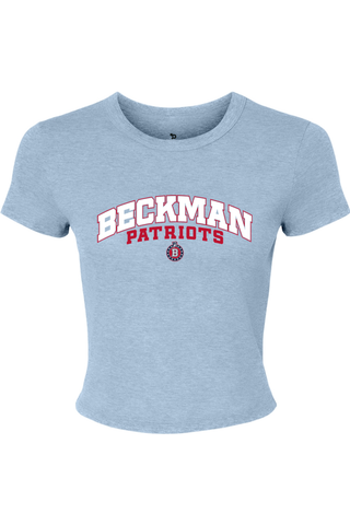 Beckman Patriots Women's Micro Rib Baby Tee - Lifestyle Beckman Athletic Edition