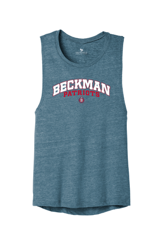 Beckman Patriots Women's Flowy Muscle Tank - Lifestyle Beckman Athletic Edition