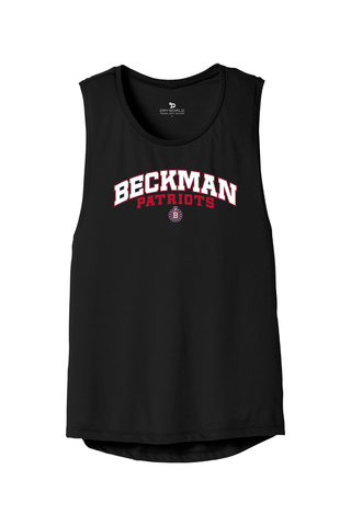 Beckman Patriots Women's Flowy Muscle Tank - Lifestyle Beckman Athletic Edition