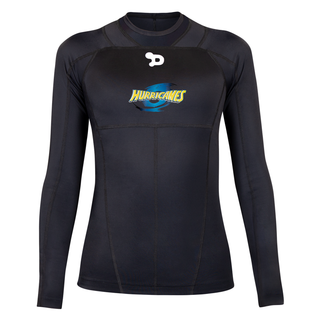 Signature D - AA Compression LS Top NZSR Hurricanes Poua - Womens