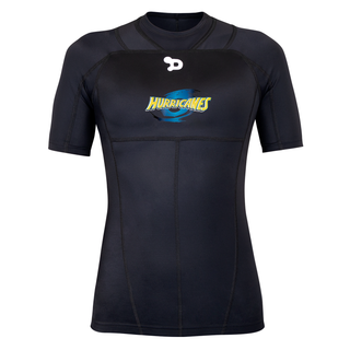 Signature D - AA Compression SS Top NZSR Hurricanes Poua - Womens