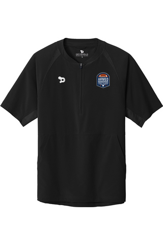 A&D Emb. 1/2-Zip Short Sleeve Jacket