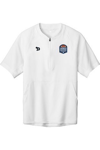 A&D Emb. 1/2-Zip Short Sleeve Jacket
