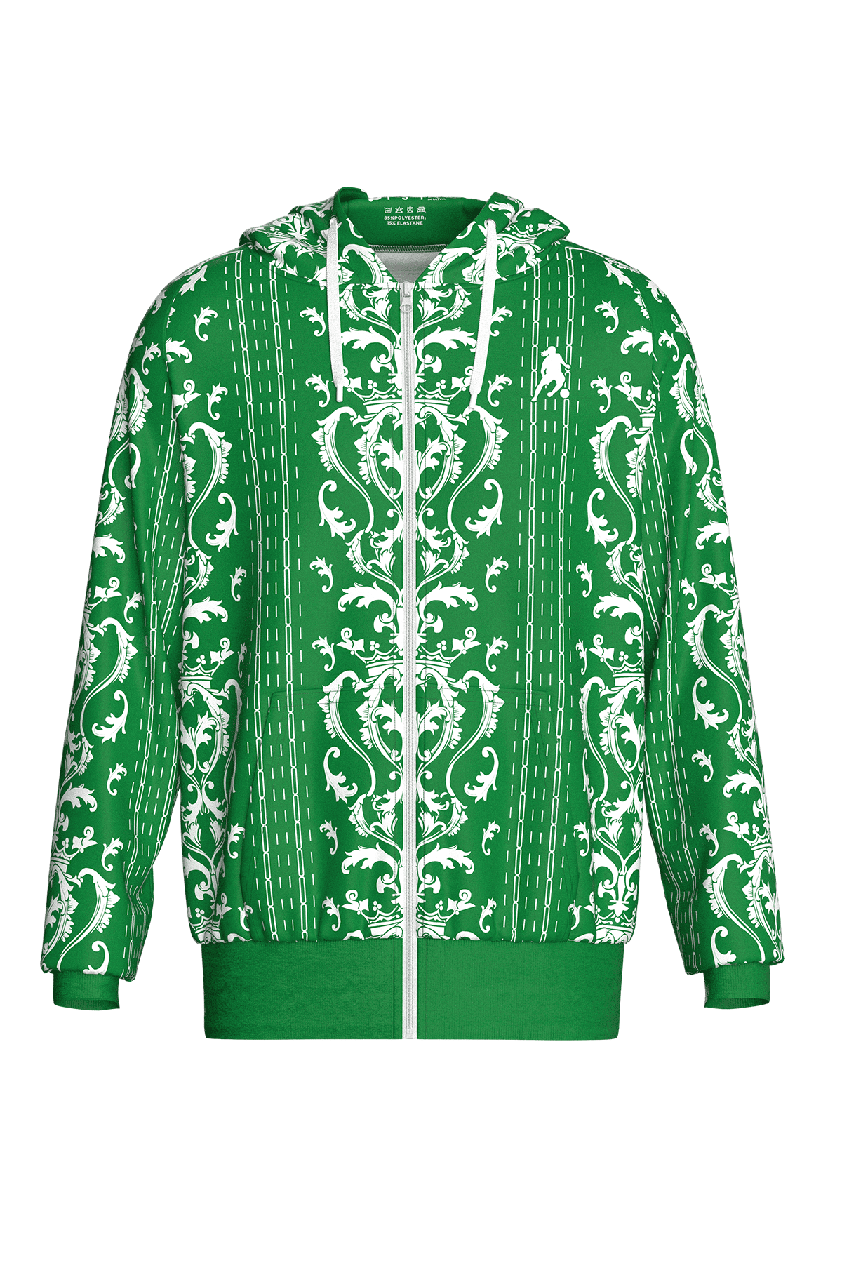 Ronaldinho Bruxo Baroque Zip Hoodie - Men's