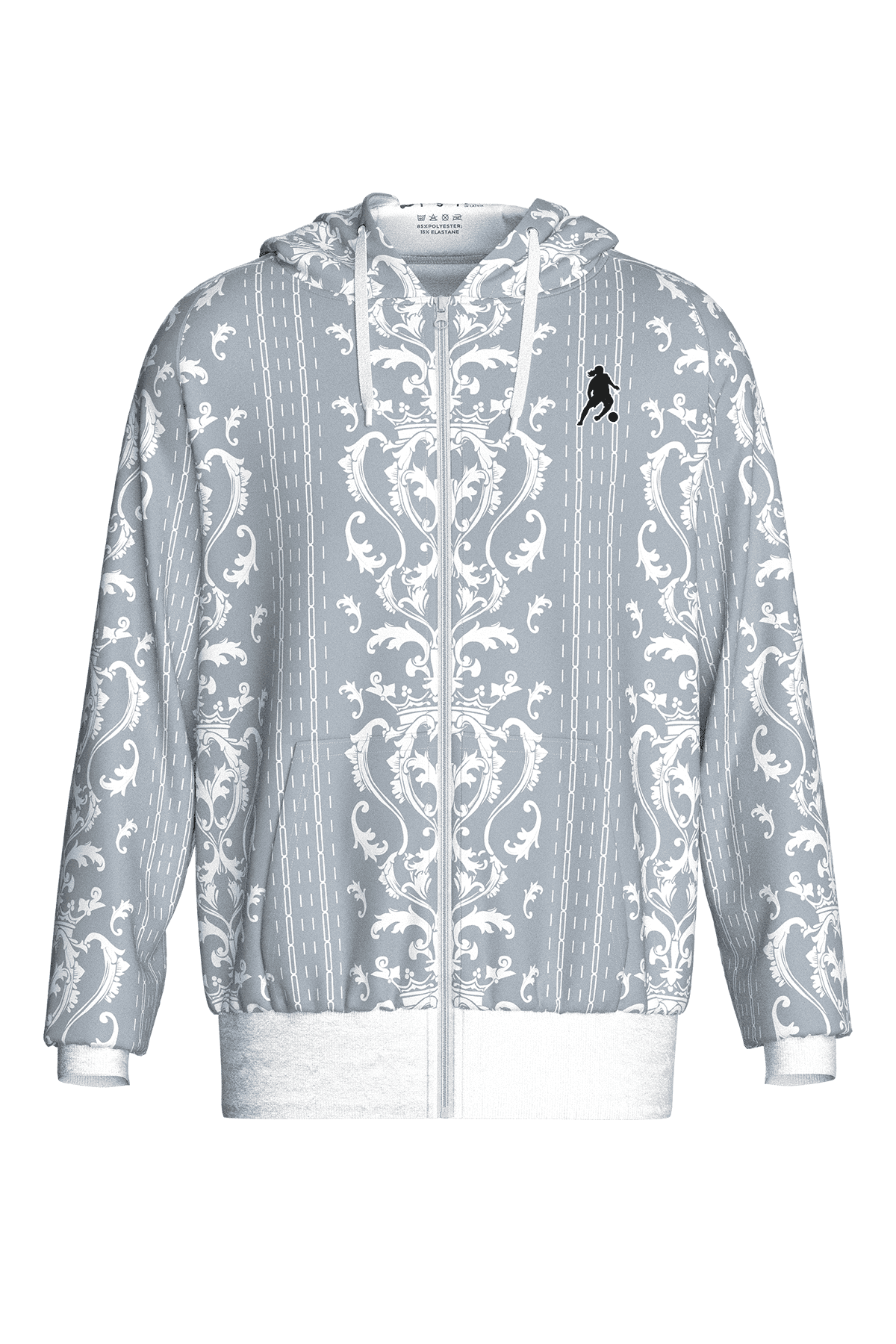 Ronaldinho Bruxo Baroque Zip Hoodie - Men's