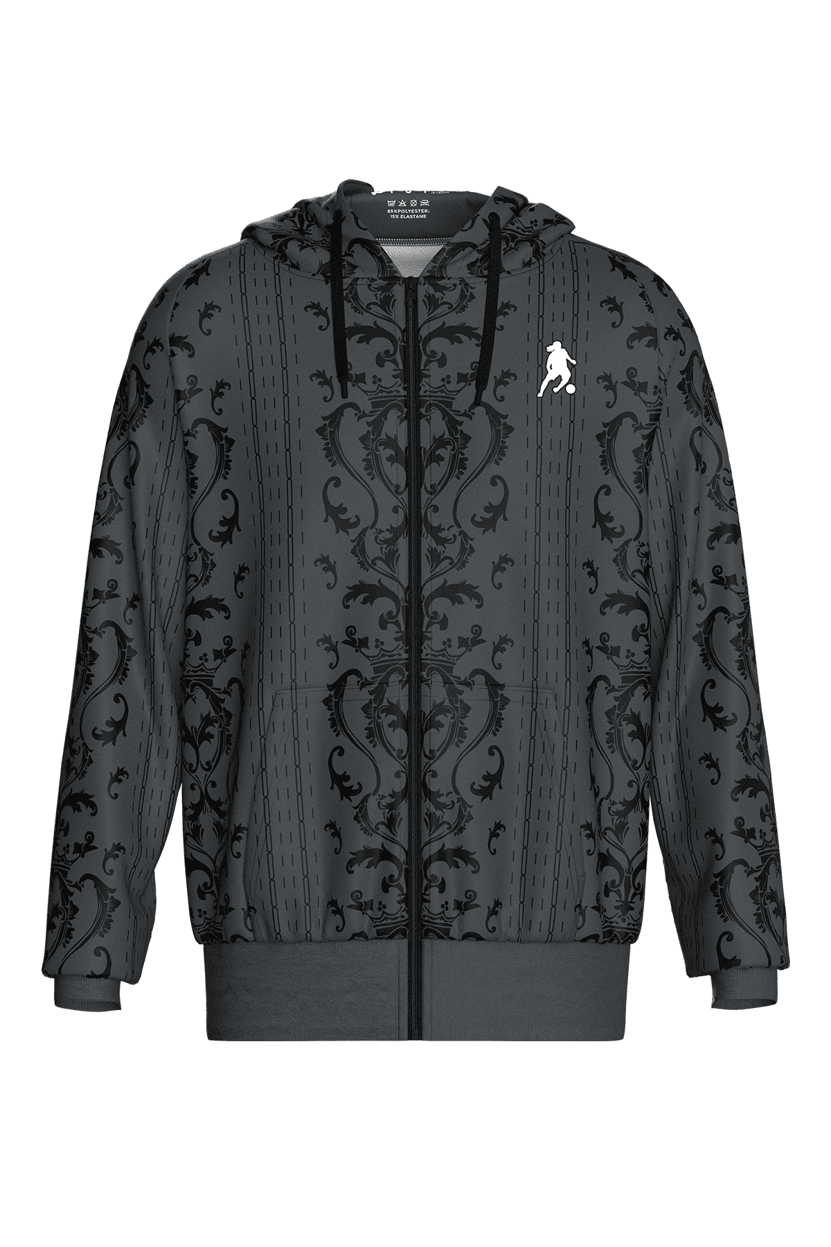 Ronaldinho Bruxo Baroque Zip Hoodie - Men's