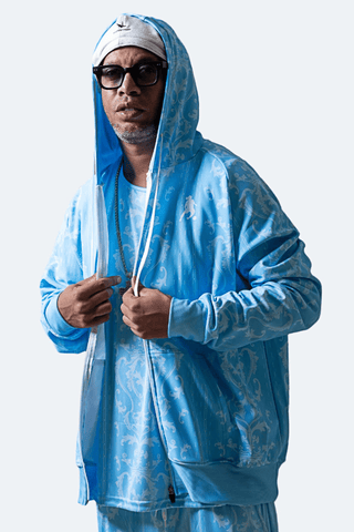 Ronaldinho Bruxo Baroque Zip Hoodie - Men's