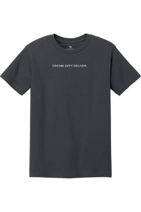 Heavyweight Oversized T-Shirt – Dream. Defy. Deliver.
