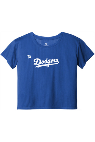 Dulins Dodgers PosiCharge® Draft Crop Tee