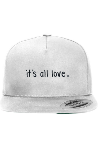 It's All Love Five-Panel Cotton Twill Snapback Cap