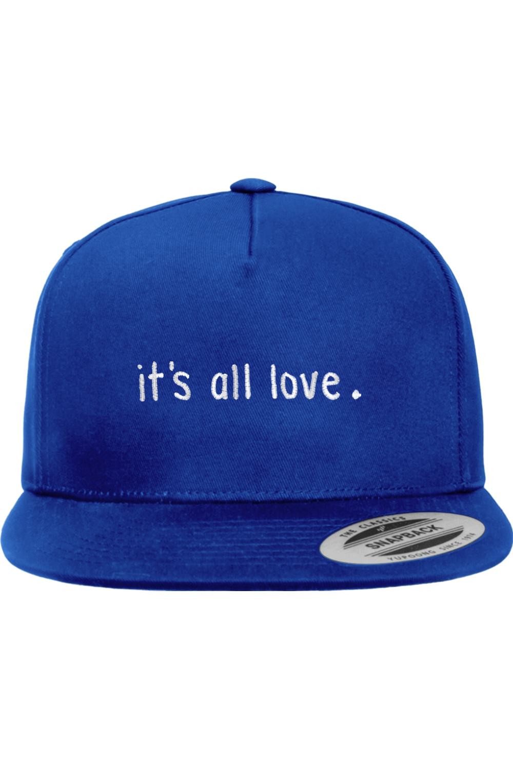 It's All Love Five-Panel Cotton Twill Snapback Cap