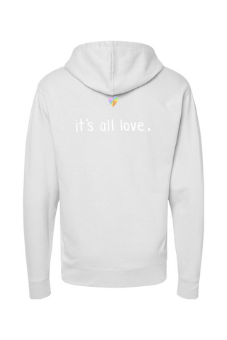 Embrace the Warmth of our “It’s All Love” Hoodie