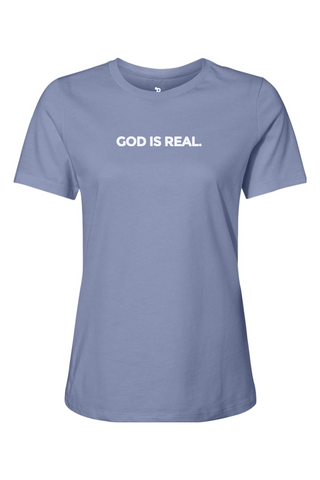 TJ53 God Is Real Womens Tee
