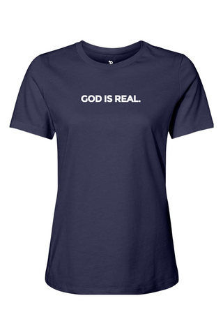 TJ53 God Is Real Womens Tee