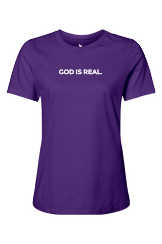 TJ53 God Is Real Womens Tee