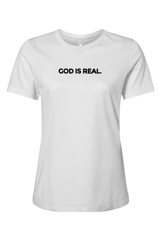 TJ53 God Is Real Womens Tee