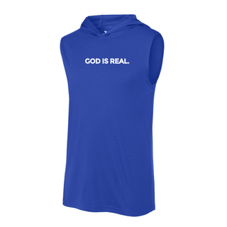 TJ53 God Is Real Sleeveless Hoodie