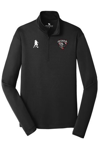 Roma FC Mens 1/4-Zip Pullover