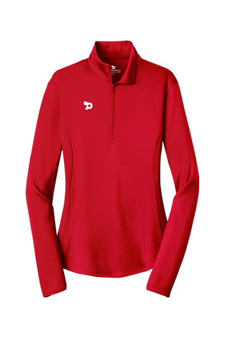 Team D Womens 1/4-Zip Pullover