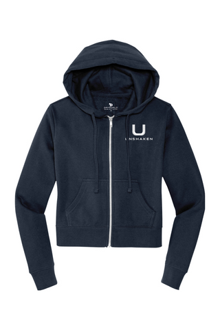 Unshaken Full-Zip Cropped Hoodie