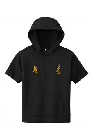 DC Flash Youth Sport-Wick Fleece Short Sleeve Hooded Pullover