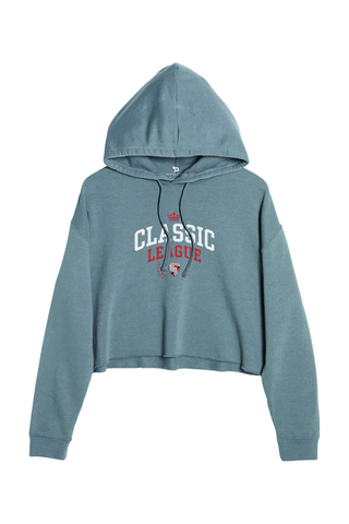 Classic League Ladies' Cropped Fleece Hoodie - Lifestyle ROYAL ATHLETIC
