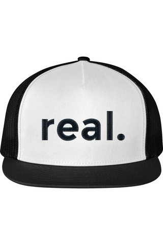 TJ53 real. Flat Bill Trucker Cap