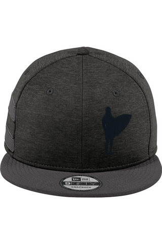 JR Heather Striped Flat Bill Snapback Cap