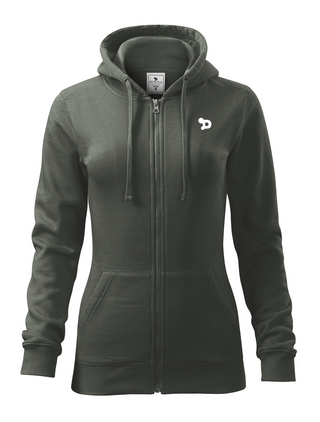 Small D Zip Hoodie - Women's